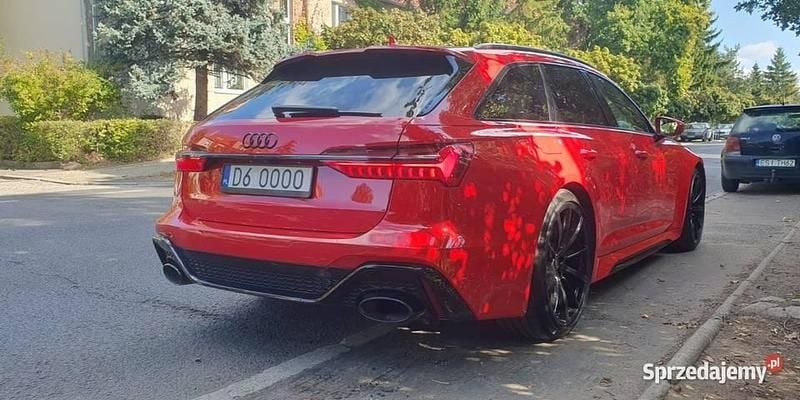 Czerwony Używany 2022 Audi RS6 Exclusive Kombi | 348 361 zł - Obraz 1/4