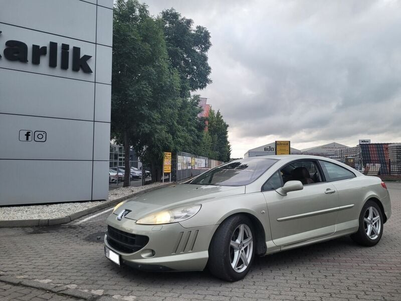Żółtozłoty Używany 2007 Peugeot 407 Coupe Coupe | 14 777 zł - Obraz 1/3