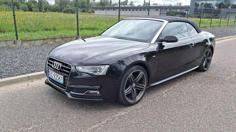 Czarny Używany 2013 Audi A5 Cabriolet S-Line Kabriolet | 52 900 zł - Obraz 1/4