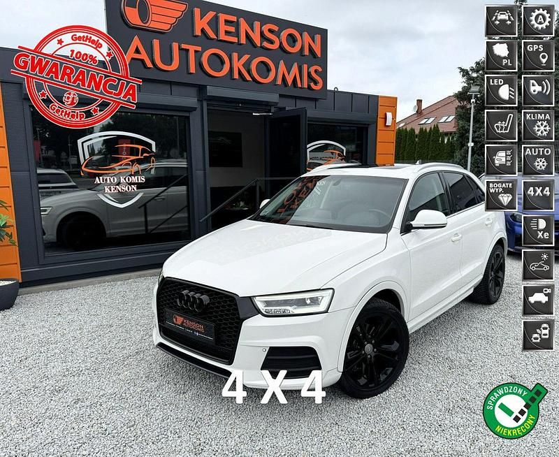 Biały Używany 2018 Audi Q3 S-Line SUV | 69 900 zł (Super Cena) - Obraz 1/4