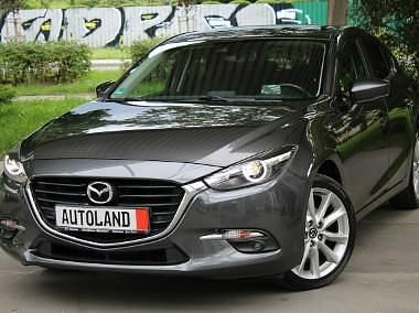Grafitowy (metalik) Używany 2017 Mazda 3 Hatchback | 57 555 zł - Obraz 1/4