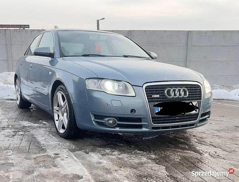 Używany Audi A4 S-Line 2007 Srebrny Sedan/Limuzyna