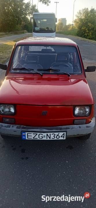 Czerwony Używany 1998 Fiat 126 Hatchback | 6500 zł (Dobra cena) - Obraz 1/4