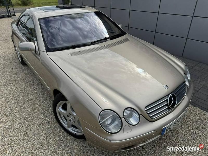 Żółty Używany 2000 Mercedes CL600 Coupe | 69 900 zł - Obraz 1/4