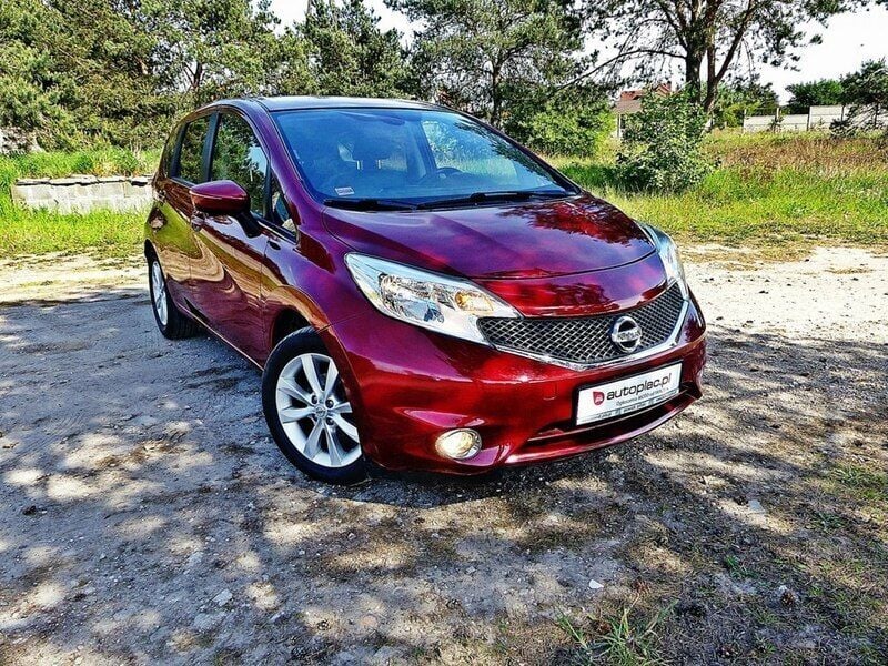 Używany Nissan Note Tekna 110 KM (80 kW) 2014 Bordowy Minivan