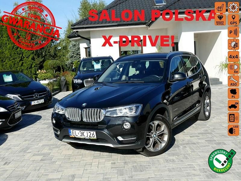 Czarny (metalik) Używany 2016 BMW X3 SUV | 75 900 zł (Dobra cena) - Obraz 1/4