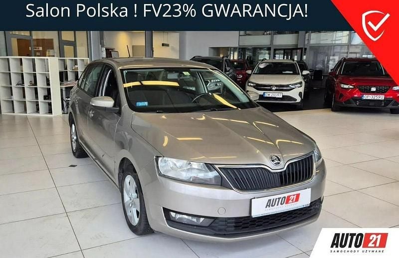 Beżowy (metalik) Używany 2018 Skoda Rapid Sedan/Limuzyna | 25 900 zł (Dobra cena) - Obraz 1/4