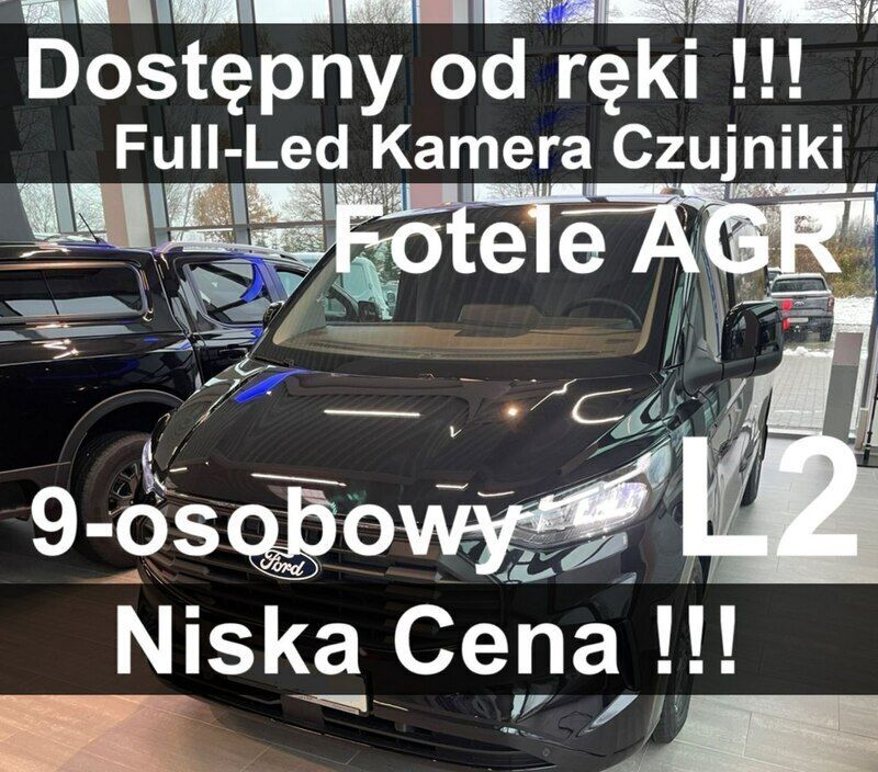Używany Ford Transit Custom 136 KM (100 kW) 2024 Czarny (metalik) Minivan