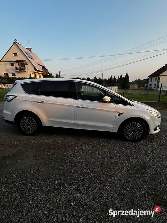 Biały Używany 2018 Ford S-MAX S Minivan | 49 500 zł (Super Cena) - Obraz 1/4