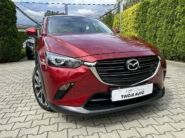 Bordowy (metalik) Używany 2019 Mazda CX-3 SUV | 74 900 zł (Uczciwa cena) - Obraz 1/4