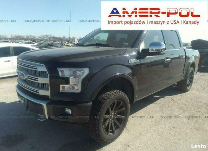 Czarny Używany 2016 Ford F-150 Pickup | 96 000 zł - Obraz 1/4