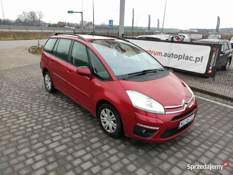 Czerwony Używany 2011 Citroën Grand C4 Picasso Minivan | 14 900 zł (Super Cena) - Obraz 1/4