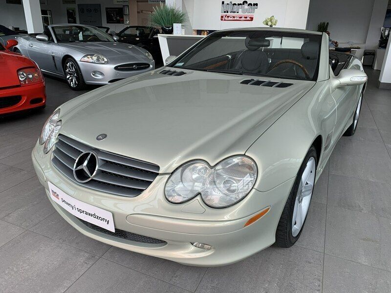 Złoty Używany 2003 Mercedes SL500 Kabriolet | 88 900 zł - Obraz 1/4
