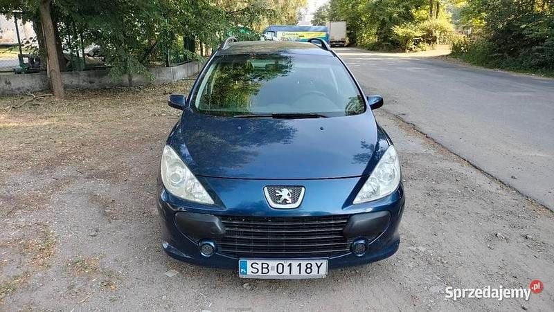 Granatowy Używany 2006 Peugeot 307 Kombi | 6900 zł (Uczciwa cena) - Obraz 1/4