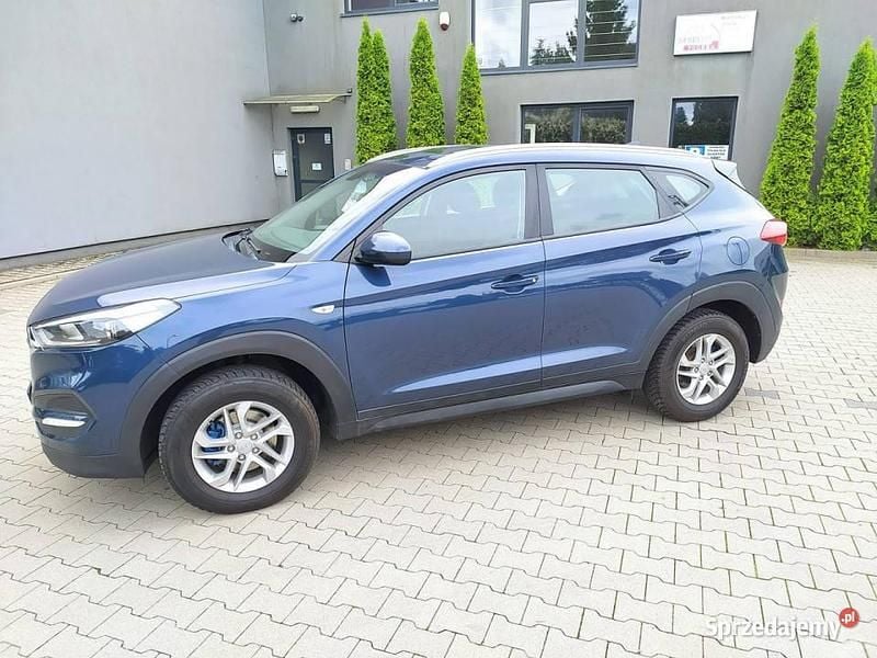 Niebieski ciemny (metalik) Używany 2017 Hyundai Tucson SUV | 64 900 zł (Uczciwa cena) - Obraz 1/4