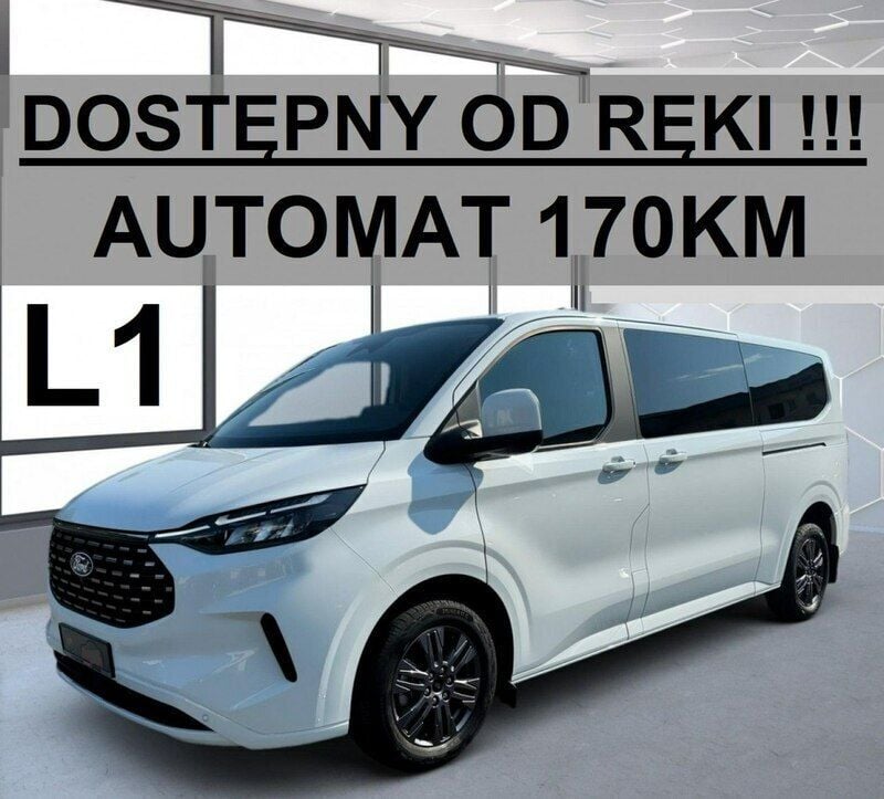Biały Nowe 2024 Ford Tourneo Custom Titanium Minivan | 257 070 zł (Super Cena) - Obraz 1/4