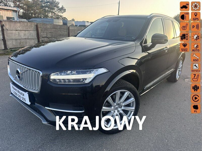 Czarny (metalik) Używany 2017 Volvo XC90 SUV | 125 900 zł - Obraz 1/4
