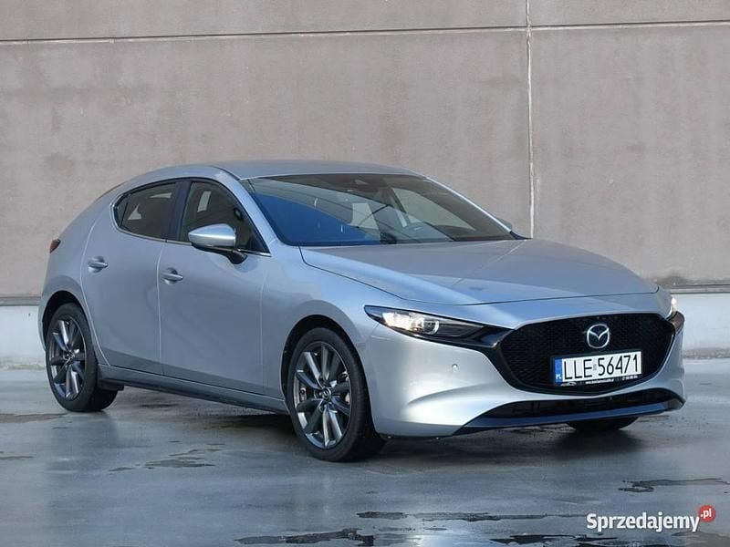Srebrny (metalik) Używany 2021 Mazda 3 Hatchback | 75 900 zł (Dobra cena) - Obraz 1/4