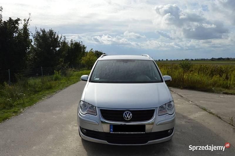 Srebrny Używany 2007 VW Touran Minivan | 14 500 zł - Obraz 1/4