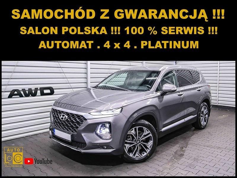 Szary (metalik) Używany 2019 Hyundai Santa Fe SUV | 89 999 zł (Uczciwa cena) - Obraz 1/4