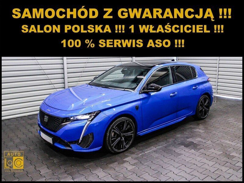 Niebieski (metalik) Używany 2021 Peugeot 308 Hatchback | 89 340 zł - Obraz 1/4