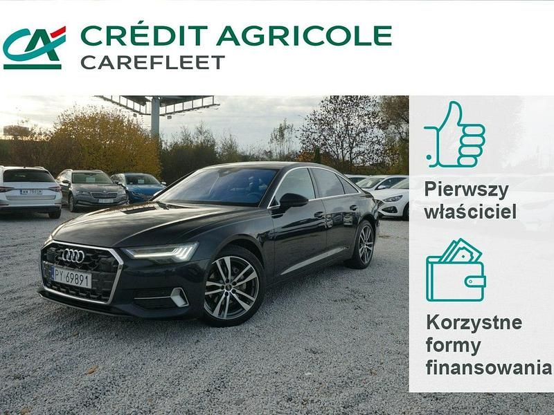 Niebieski ciemny (metalik) Używany 2023 Audi A6 Advanced Sedan/Limuzyna | 179 000 zł - Obraz 1/4