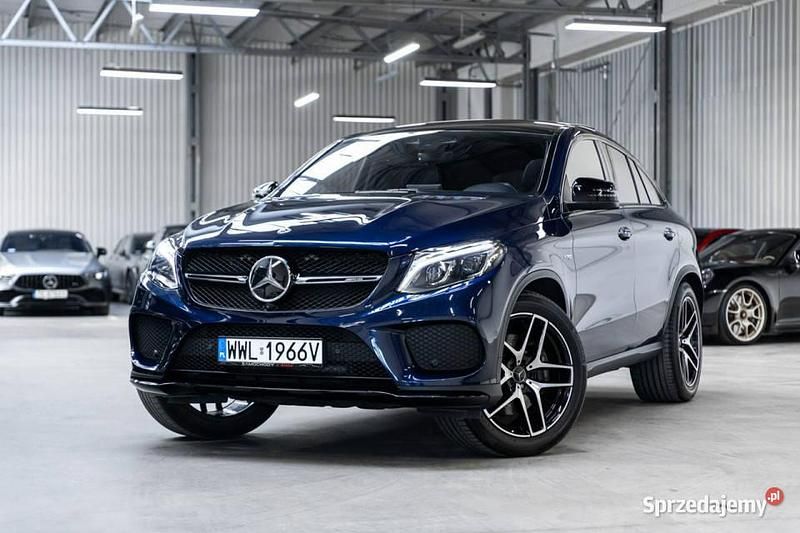 Niebieski Używany 2019 Mercedes GLE43 AMG AMG Coupe | 245 000 zł - Obraz 1/4