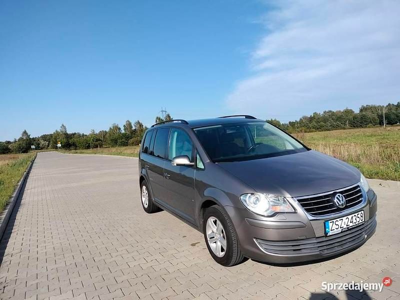 Szary Używany 2008 VW Touran Minivan | 18 800 zł - Obraz 1/4