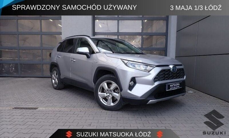 Srebrny (metalik) Używany 2019 Toyota RAV4 Hybrid SUV | 107 900 zł (Dobra cena) - Obraz 1/4