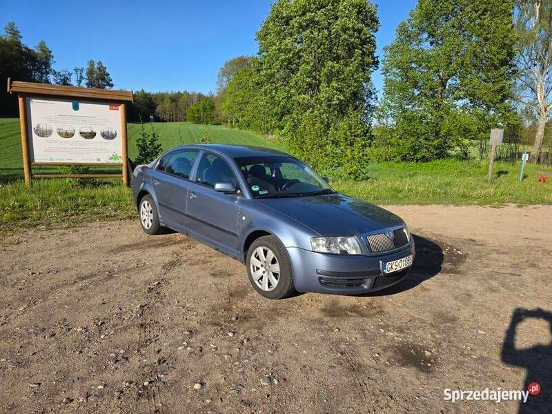 Niebieski Używany 2003 Skoda Superb Sedan/Limuzyna | 12 500 zł (Dość drogi) - Obraz 1/4