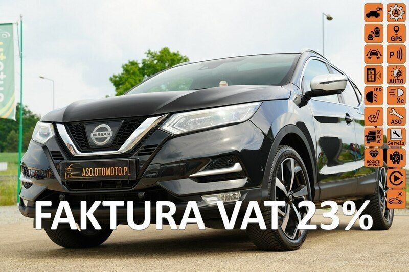 Czarny (metalik) Używany 2019 Nissan Qashqai SUV | 75 366 zł (Drogi) - Obraz 1/4