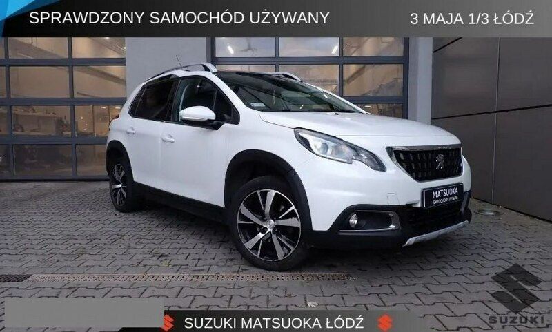 Biały Używany 2018 Peugeot 2008 SUV | 34 900 zł (Dobra cena) - Obraz 1/4