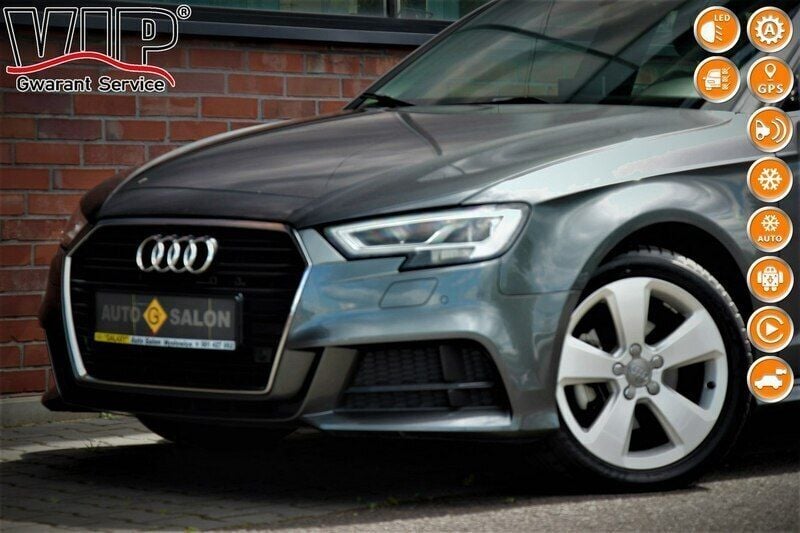 Szary Używany 2019 Audi A3 S-Line Hatchback | 99 990 zł (Drogi) - Obraz 1/4