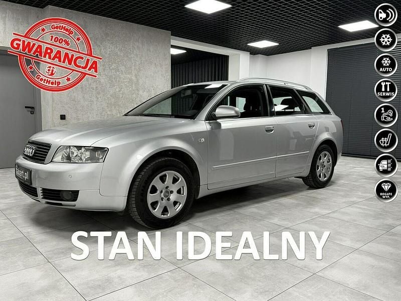 Srebrny Używany 2004 Audi A4 Ambiente Kombi | 16 500 zł - Obraz 1/4