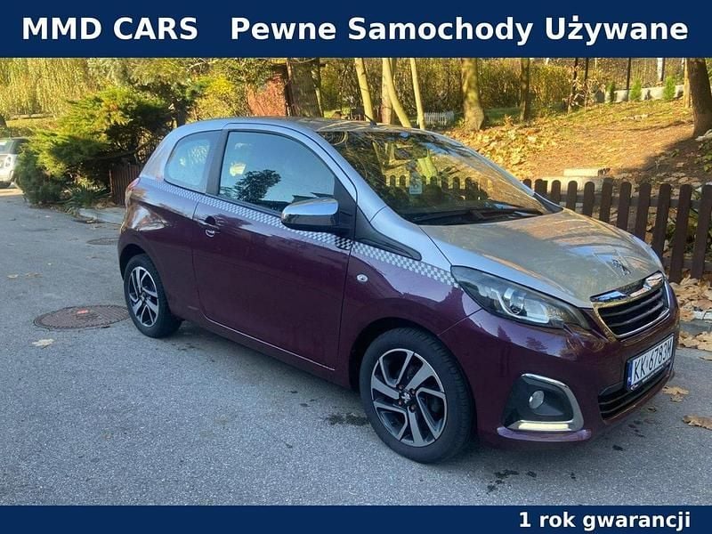 Fioletowy Używany 2014 Peugeot 108 Hatchback | 16 500 zł (Uczciwa cena) - Obraz 1/4