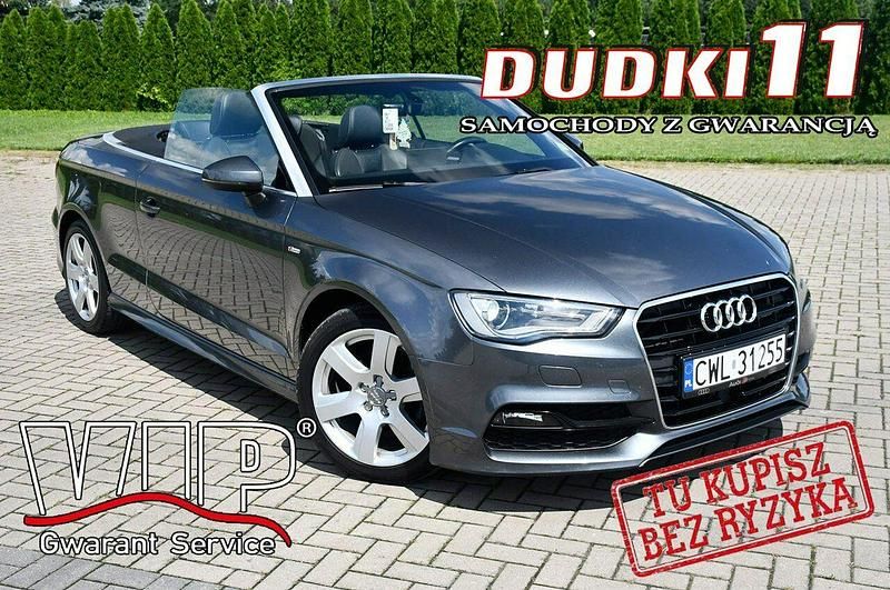 Czarny Używany 2015 Audi A3 Cabriolet S-Line Kabriolet | 44 900 zł - Obraz 1/4
