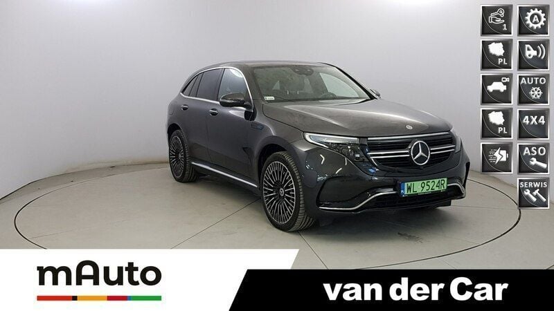 Szary Używany 2021 Mercedes EQC400 SUV | 199 900 zł - Obraz 1/4
