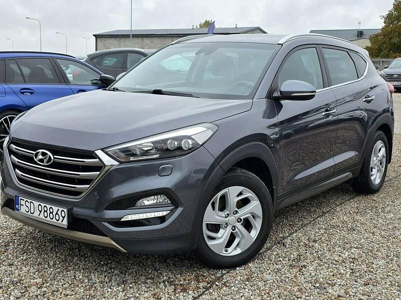 Szary (metalik) Używany 2016 Hyundai Tucson Turbo SUV | 62 900 zł (Uczciwa cena) - Obraz 1/4