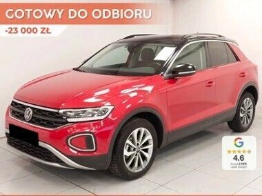 Czerwony Nowe 2024 VW T-Roc Life SUV | 143 540 zł - Obraz 1/4