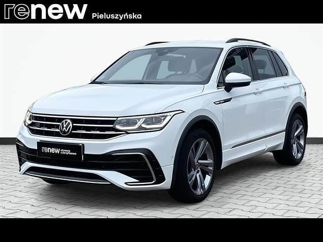 Biały Używany 2020 VW Tiguan R-line SUV | 104 900 zł (Uczciwa cena) - Obraz 1/4