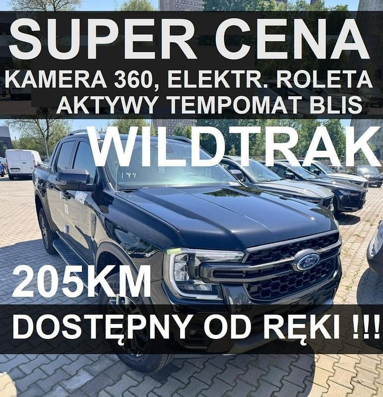 Czarny Nowe 2025 Ford Ranger Wildtrack Pickup | 225 336 zł (Dobra cena) - Obraz 1/4