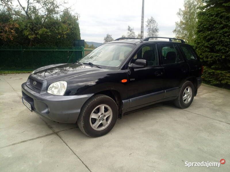 Czarny Używany 2004 Hyundai Santa Fe SUV | 11 500 zł (Dość drogi) - Obraz 1/4