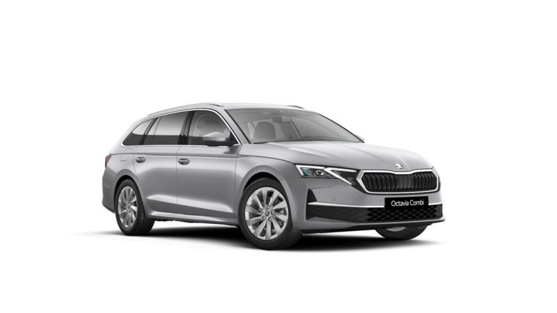 Srebrny brilliant metalizowany Nowe 2025 Skoda Octavia Selection Kombi | 151 950 zł (Dobra cena) - Obraz 1/4