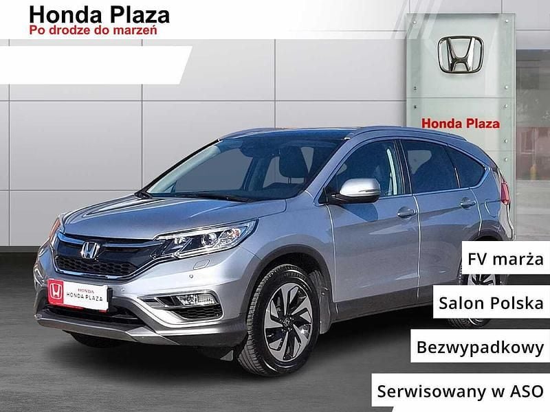 Lunar silver m. Używany 2016 Honda CR-V Executive SUV | 74 900 zł - Obraz 1/4