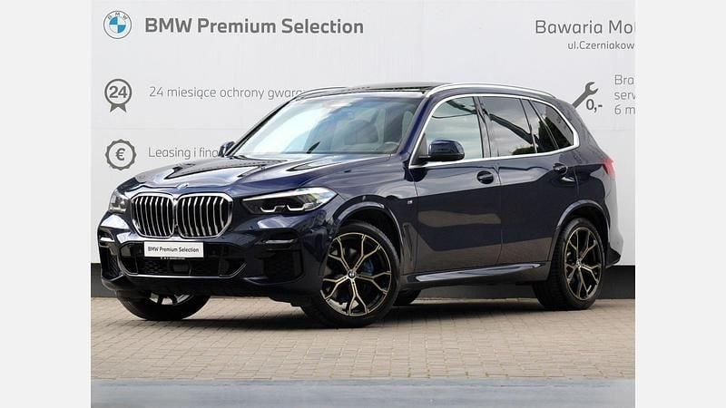 Niebieski tanzanite bmw individual metalizowany Używany 2023 BMW X5 Comfort Edition SUV | 329 900 zł (Drogi) - Obraz 1/3