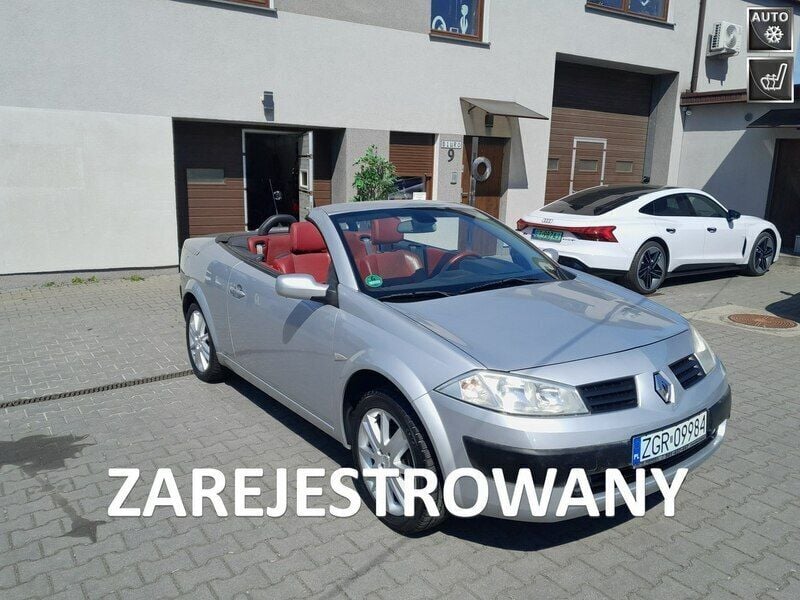 Srebrny (metalik) Używany 2006 Renault Mégane Cabriolet Kabriolet | 9900 zł - Obraz 1/4