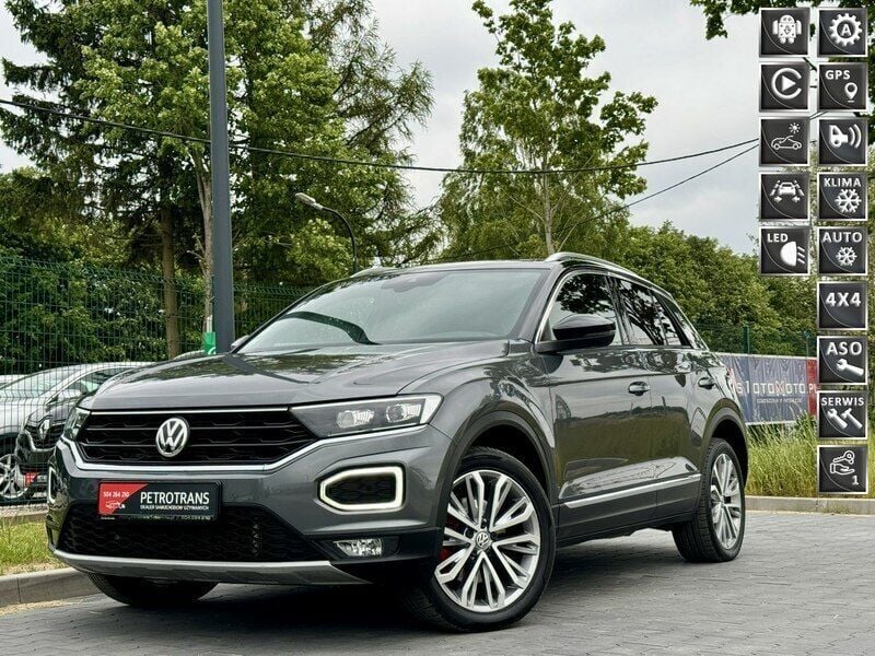 Szary Używany 2018 VW T-Roc SUV | 77 900 zł (Dobra cena) - Obraz 1/4