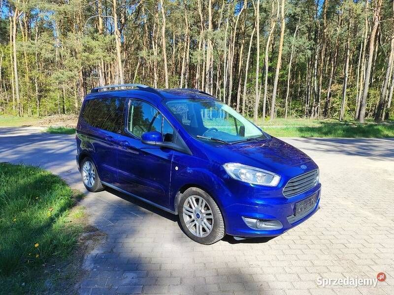 Niebieski Używany 2014 Ford Tourneo Courier Minivan | 28 500 zł (Uczciwa cena) - Obraz 1/4