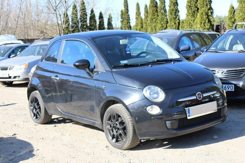 Czarny Używany 2008 Fiat 500 Hatchback | 9000 zł (Uczciwa cena) - Obraz 1/3