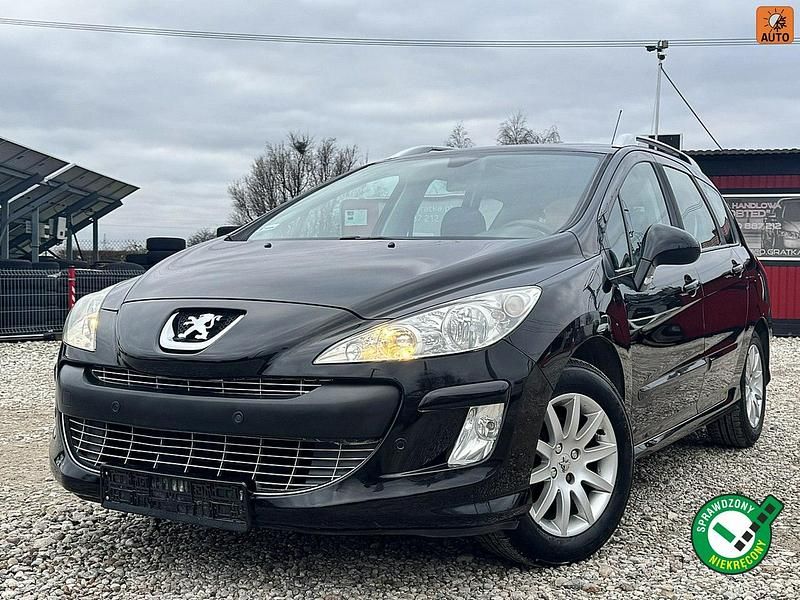 Czarny Używany 2008 Peugeot 308 SW Kombi | 10 900 zł (Drogi) - Obraz 1/4